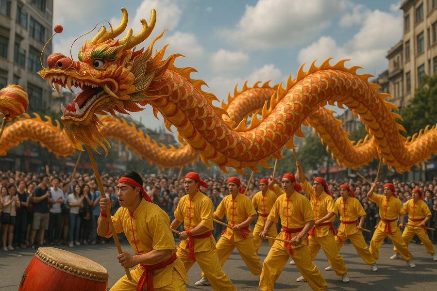 Китайский танец дракона 🐉