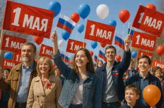 1 Мая Праздник труда в России — энергия солидарности и весенний драйв 🌿 🌸  