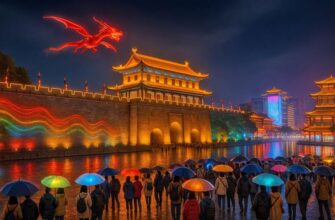 Ночной Сиань без сна: маршрут «Свет Чанъаня» к древним чудесам 🏮🌜🐉