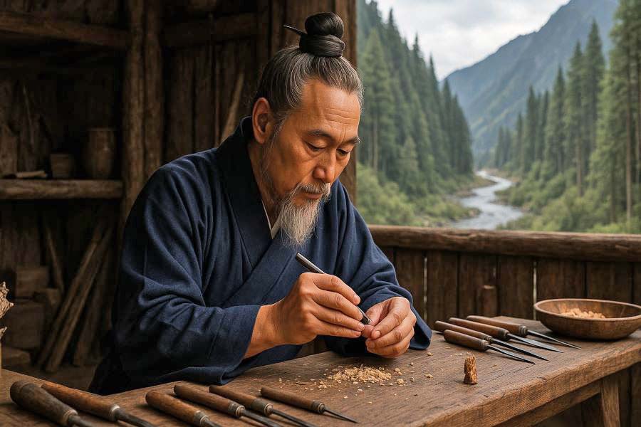 Древнее искусство резьбы по дереву 🌲