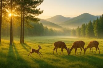 Лето в Ичуне: прохлада тайги и шорох изумрудной листвы 🌿🦌
