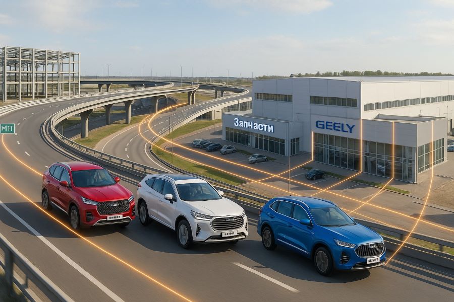 Китайские машины на российских дорогах 🚗